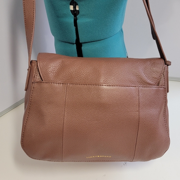 Lucky Brand Women Kingston Leather Flap Shoulder Bag MSRP $188 - Picture 4 of 16
